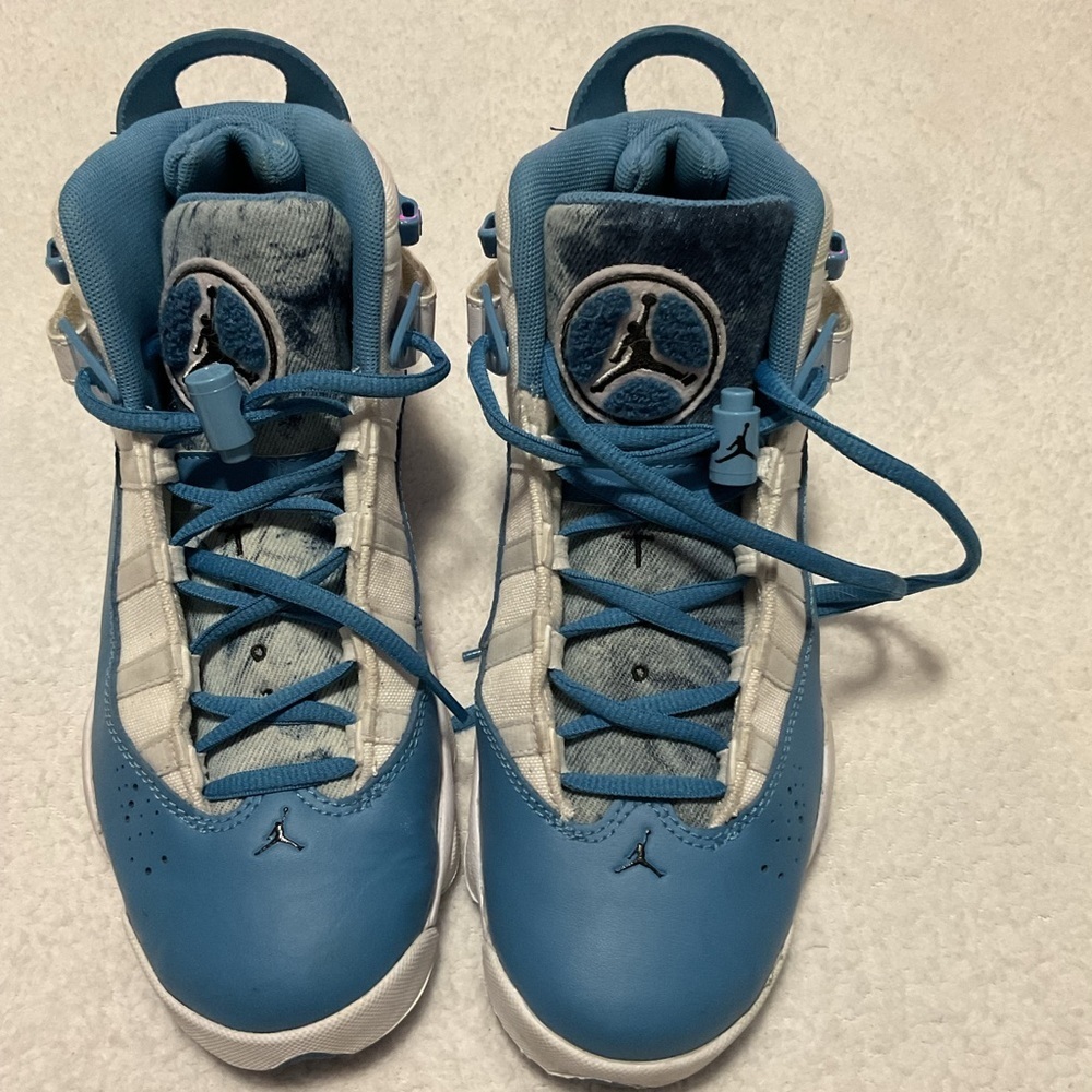 Women's Athletic Shoes in Blue and White